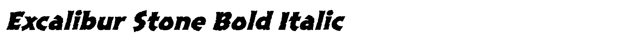 Excalibur Stone Bold Italic image